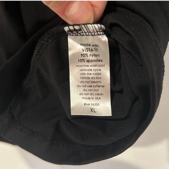 NWOT Susana Monaco Mock Neck Shell Top, Black, Women’s XL - Picture 3 of 6